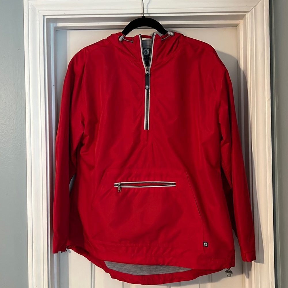 Warm rain coat!